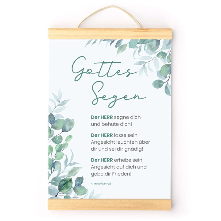 Poster "Gottes Segen" · A3 / A4 · Bibelverse – Aus Gnade