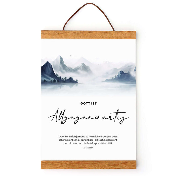 Poster "Gott ist Allgegenwärtig" · Berge · Serie Gottes Wesen