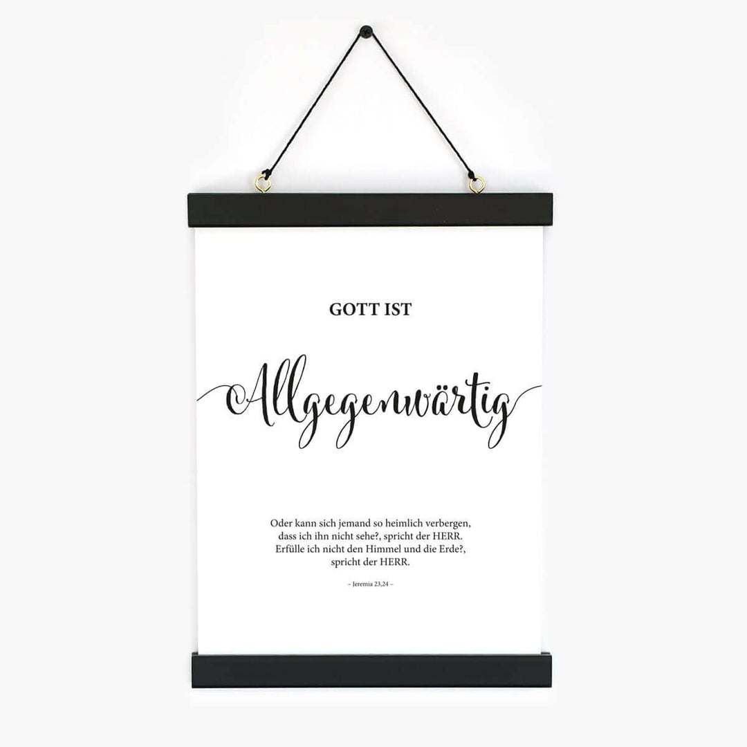 Poster "Gott ist Allgegenwärtig" · Lettering · Serie Gottes Wesen