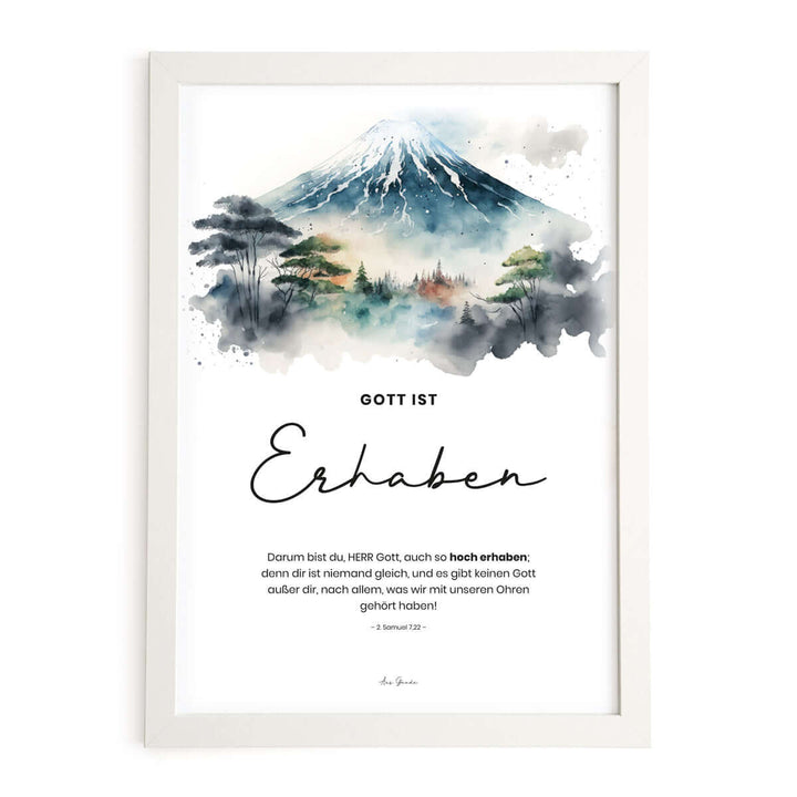 Poster "Gott ist Erhaben" · Berge · Serie Gottes Wesen