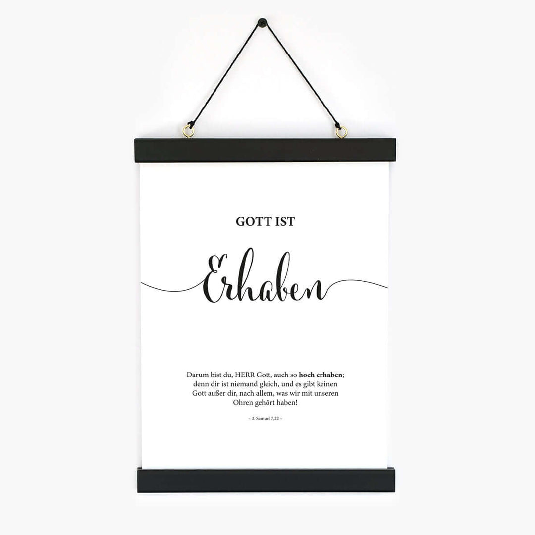 Poster "Gott ist Erhaben" · Lettering · Serie Gottes Wesen