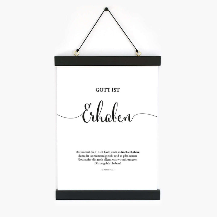 Poster "Gott ist Erhaben" · Lettering · Serie Gottes Wesen