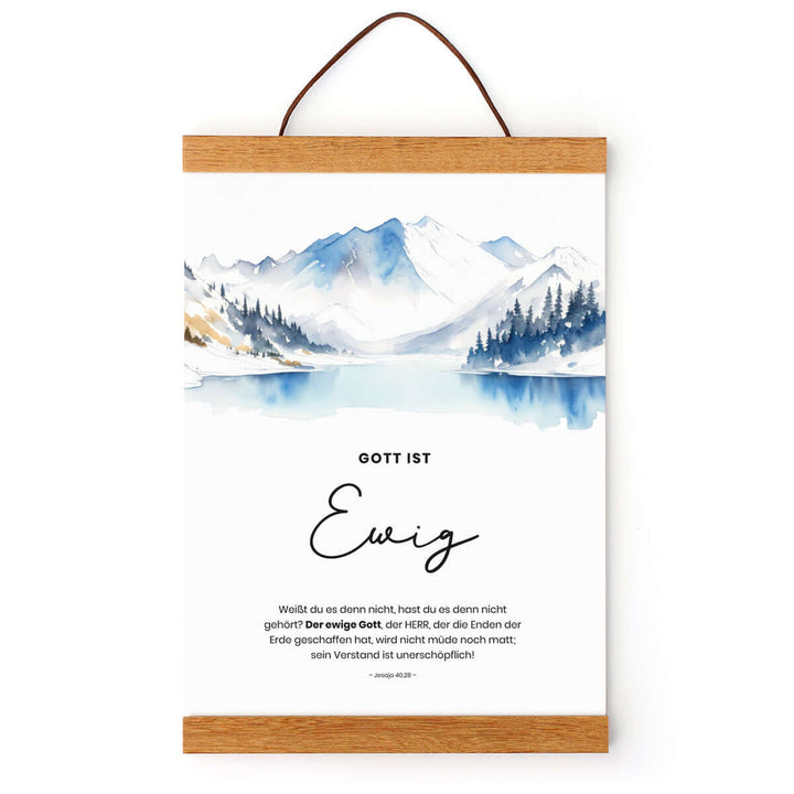 Poster "Gott ist Ewig" · Berge · Serie Gottes Wesen – Aus Gnade