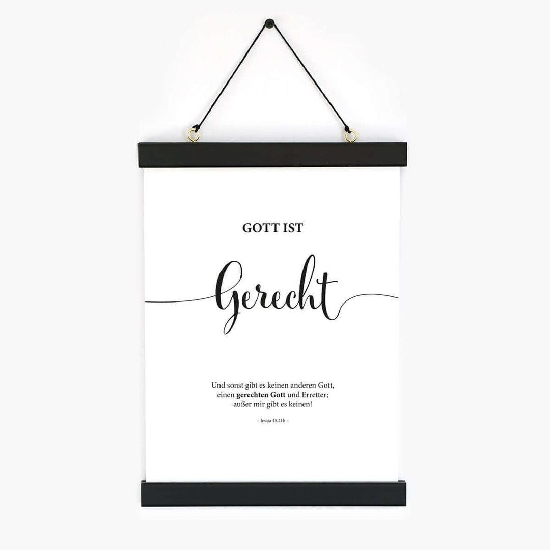 Poster "Gott ist Gerecht" · Lettering · Serie Gottes Wesen