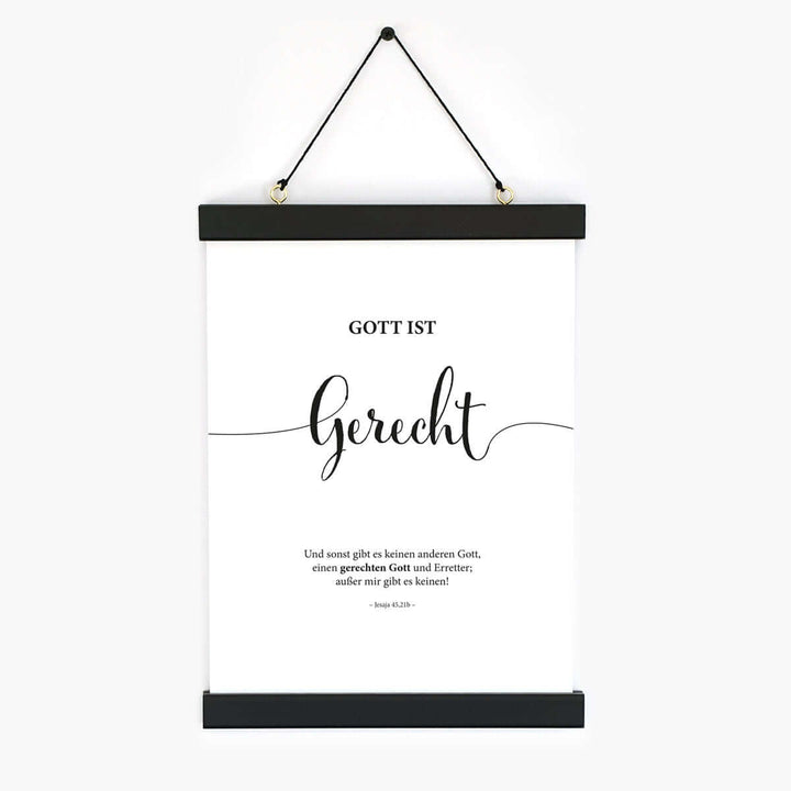 Poster "Gott ist Gerecht" · Lettering · Serie Gottes Wesen