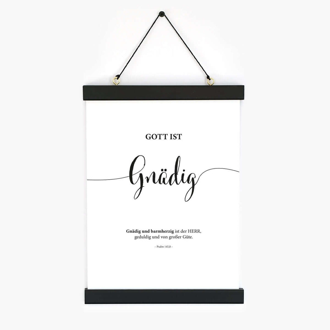 Poster "Gott ist Gnädig" · Lettering · Serie Gottes Wesen