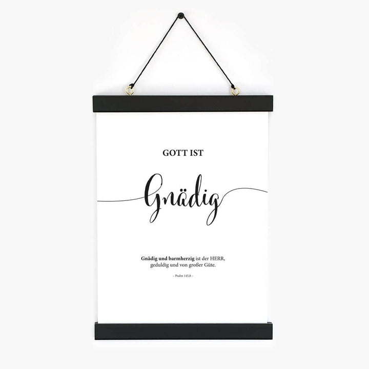 Poster "Gott ist Gnädig" · Lettering · Serie Gottes Wesen