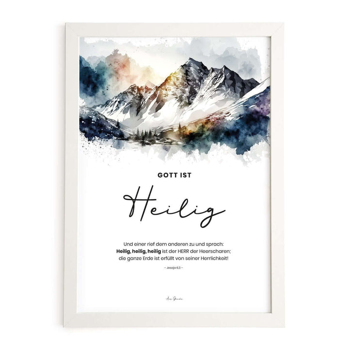Poster "Gott ist Heilig" · Berge · Serie Gottes Wesen