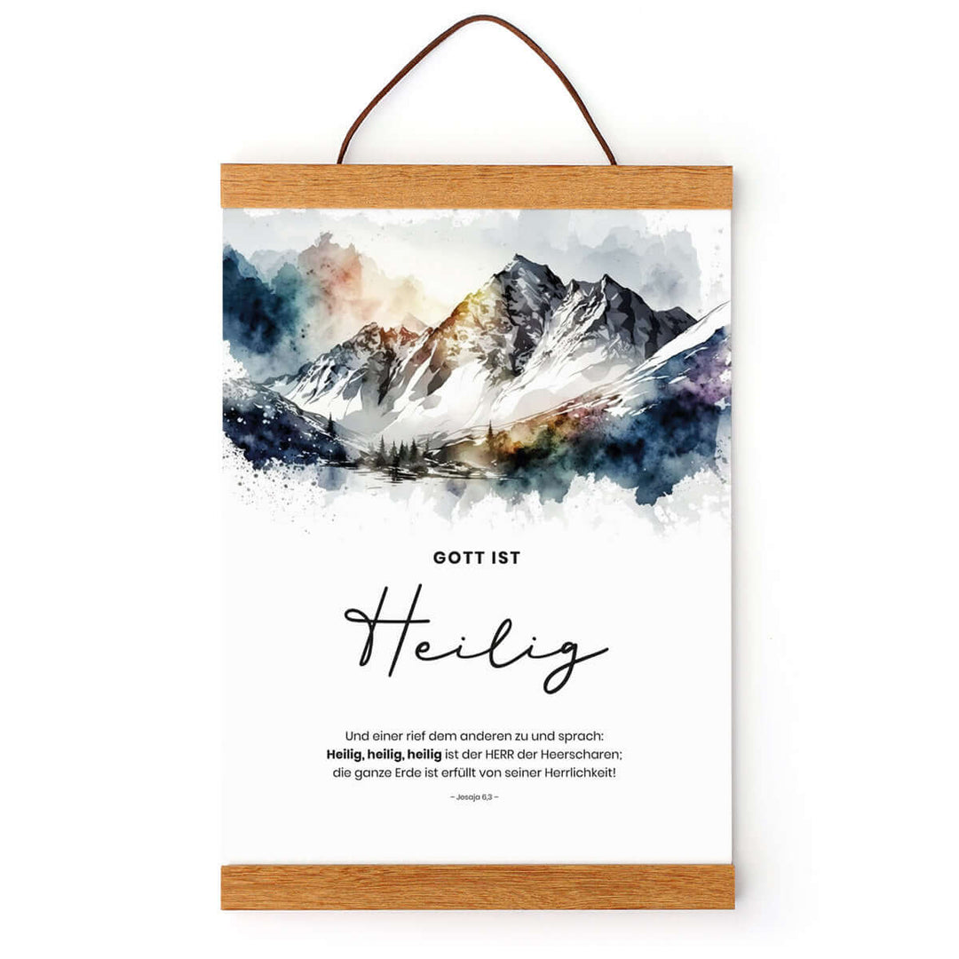Poster "Gott ist Heilig" · Berge · Serie Gottes Wesen