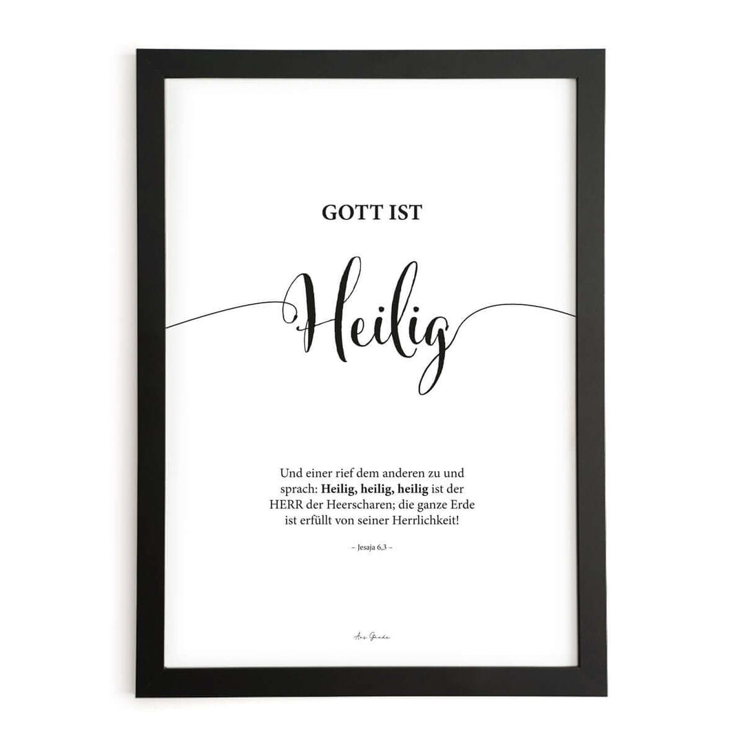 Poster "Gott ist Heilig" · Lettering · Serie Gottes Wesen