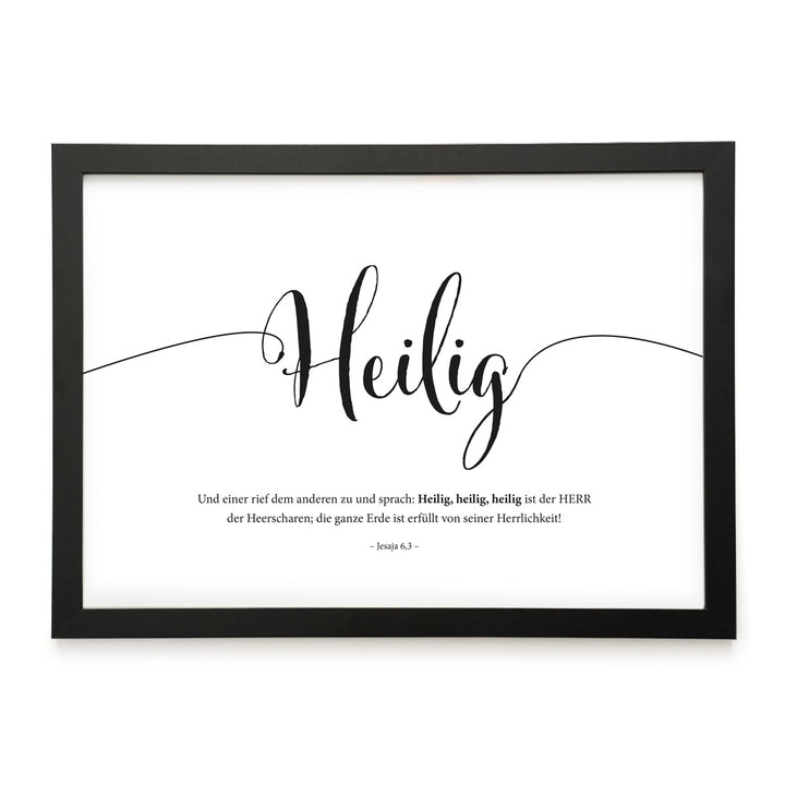 Poster "Gott ist Heilig" · Lettering · Serie Gottes Wesen
