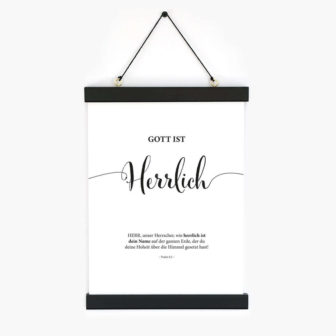 Poster "Gott ist Herrlich" · Lettering · Serie Gottes Wesen