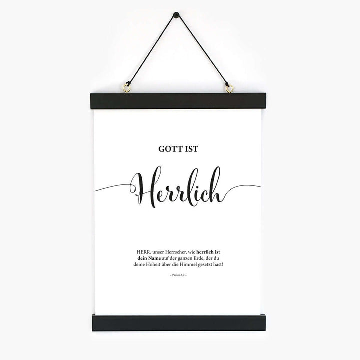 Poster "Gott ist Herrlich" · Lettering · Serie Gottes Wesen