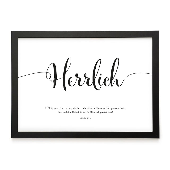 Poster "Gott ist Herrlich" · Lettering · Serie Gottes Wesen