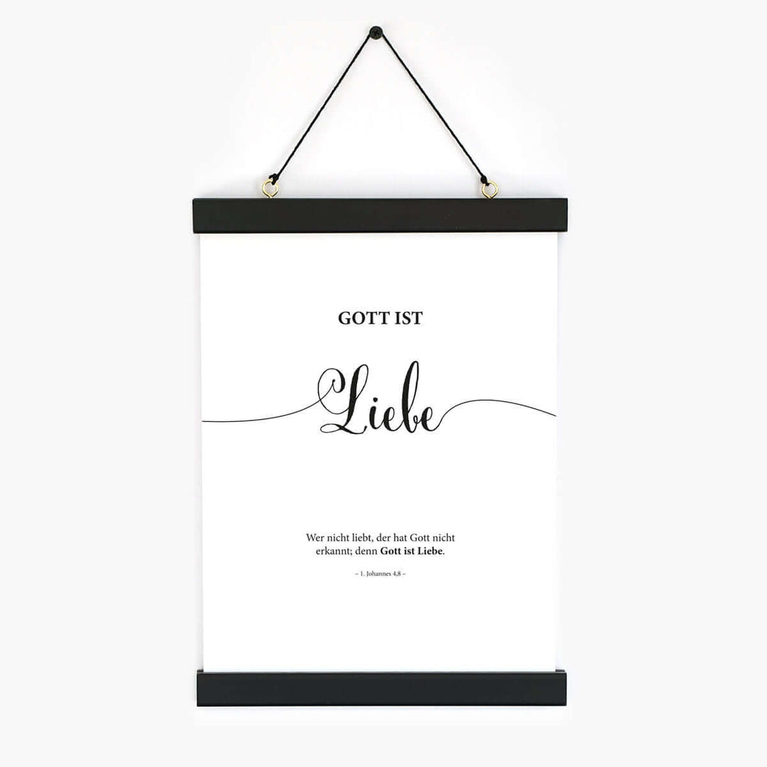 Poster "Gott ist Liebe" · Lettering · Serie Gottes Wesen