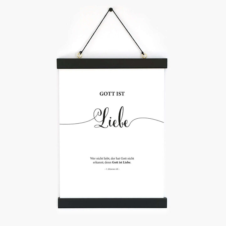 Poster "Gott ist Liebe" · Lettering · Serie Gottes Wesen