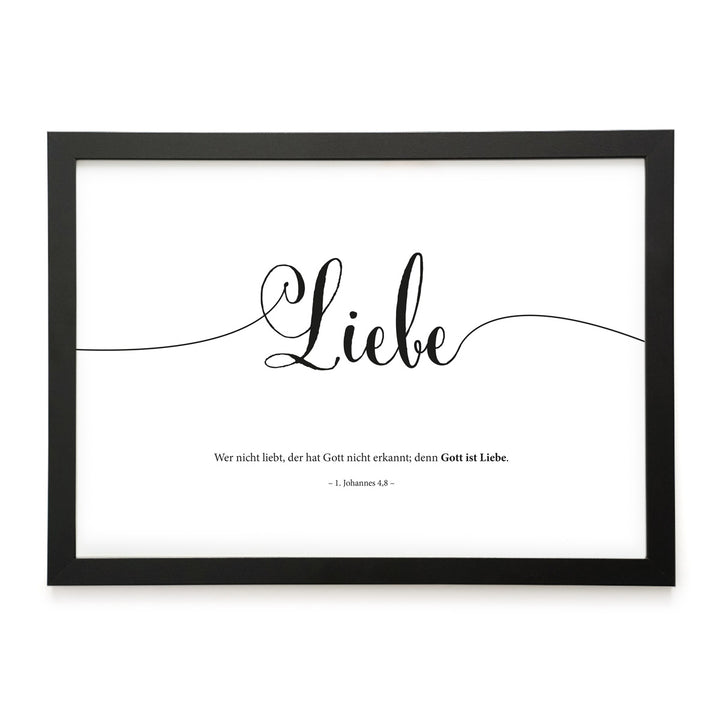Poster "Gott ist Liebe" · Lettering · Serie Gottes Wesen
