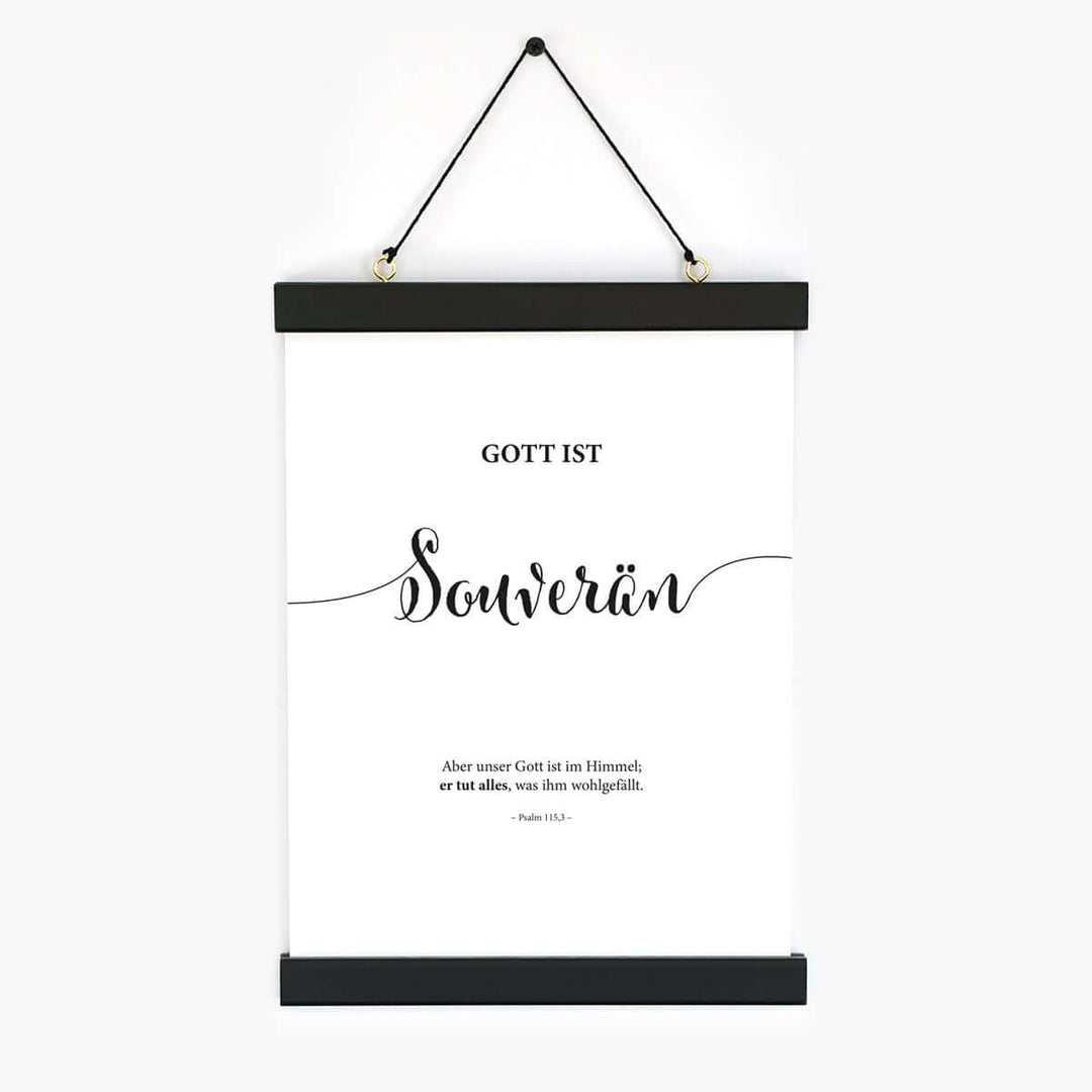 Poster "Gott ist Souverän" · Lettering · Serie Gottes Wesen – Aus Gnade