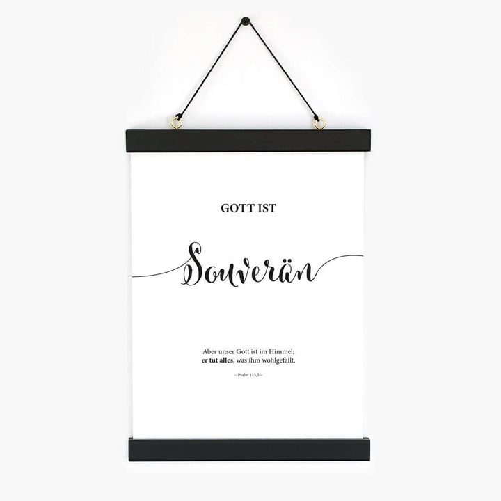 Poster "Gott ist Souverän" · Lettering · Serie Gottes Wesen – Aus Gnade