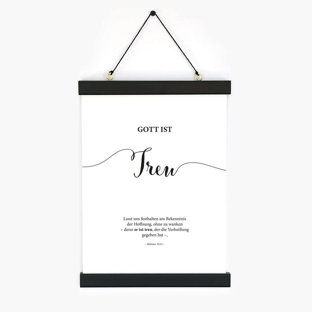 Poster "Gott ist Treu" · Lettering · Serie Gottes Wesen