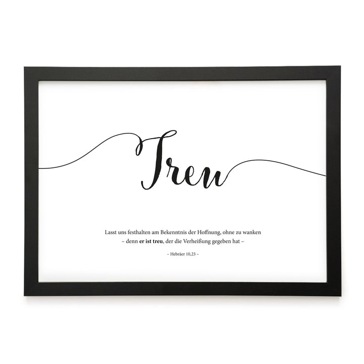 Poster "Gott ist Treu" · Lettering · Serie Gottes Wesen