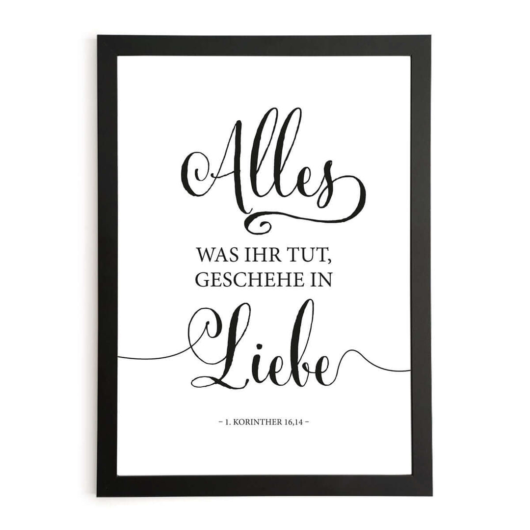 Poster "Jahreslosung 2024" · A3 / A4 · Bibelvers – Aus Gnade