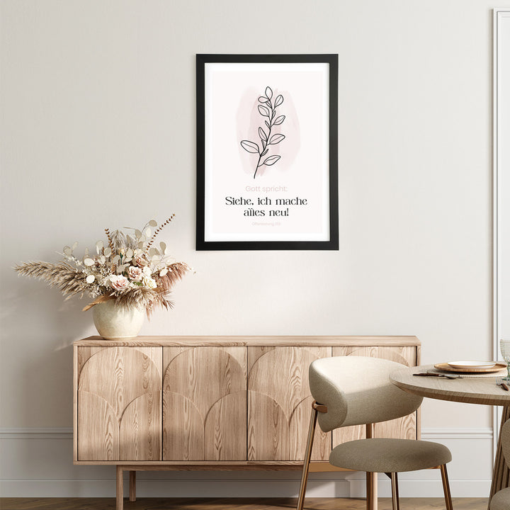 Poster "Jahreslosung 2026" · Pflanzen modern · Bibelvers