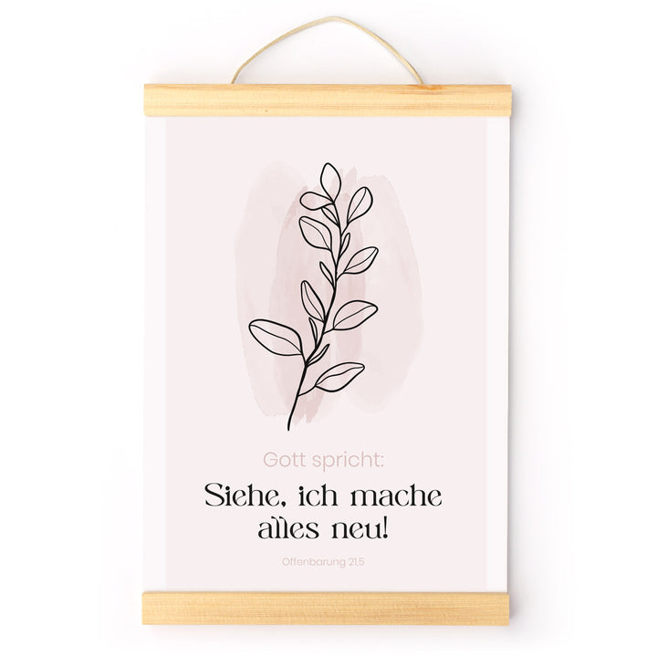 Poster "Jahreslosung 2026" · Pflanzen modern · Bibelvers