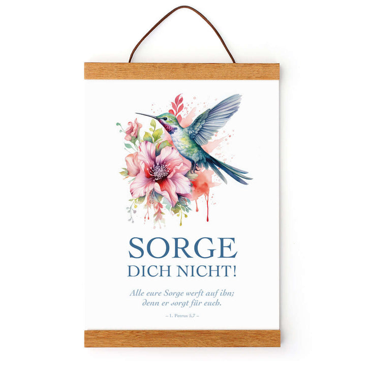 Poster "Sorge dich nicht!" · A4 / A3 · Bibelvers Deutsch