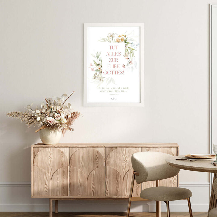 Poster "Tut alles zur Ehre Gottes!" · 1. Korinther 10,31