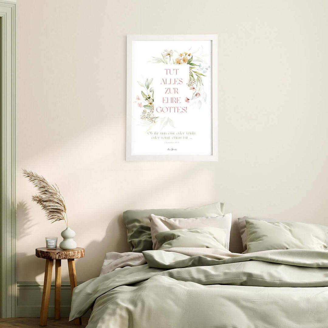 Poster "Tut alles zur Ehre Gottes!" · 1. Korinther 10,31