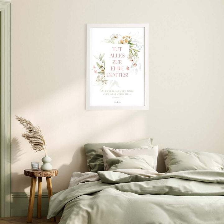 Poster "Tut alles zur Ehre Gottes!" · 1. Korinther 10,31