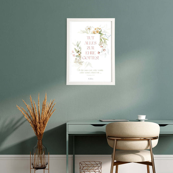 Poster "Tut alles zur Ehre Gottes!" · 1. Korinther 10,31