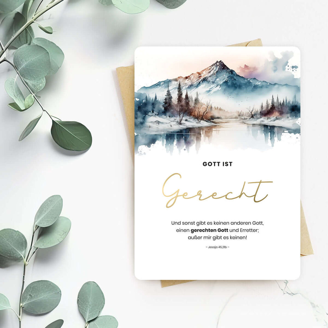 Karte "Gott ist Gerecht" · Berge · Serie Gottes Wesen – Aus Gnade