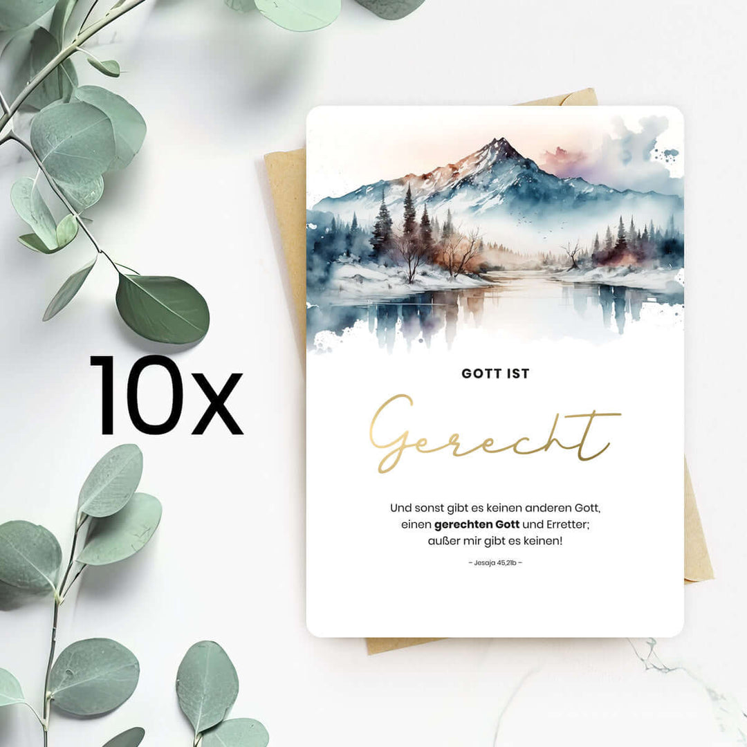 Karte "Gott ist Gerecht" · Berge · Serie Gottes Wesen – Aus Gnade