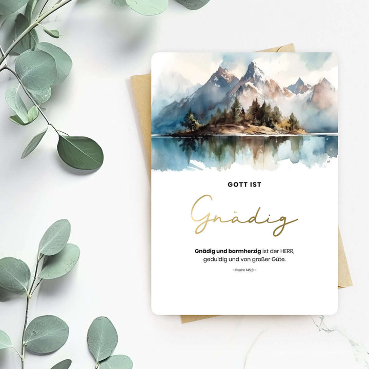 Karte "Gott ist Gnädig" · Berge · Serie Gottes Wesen – Aus Gnade