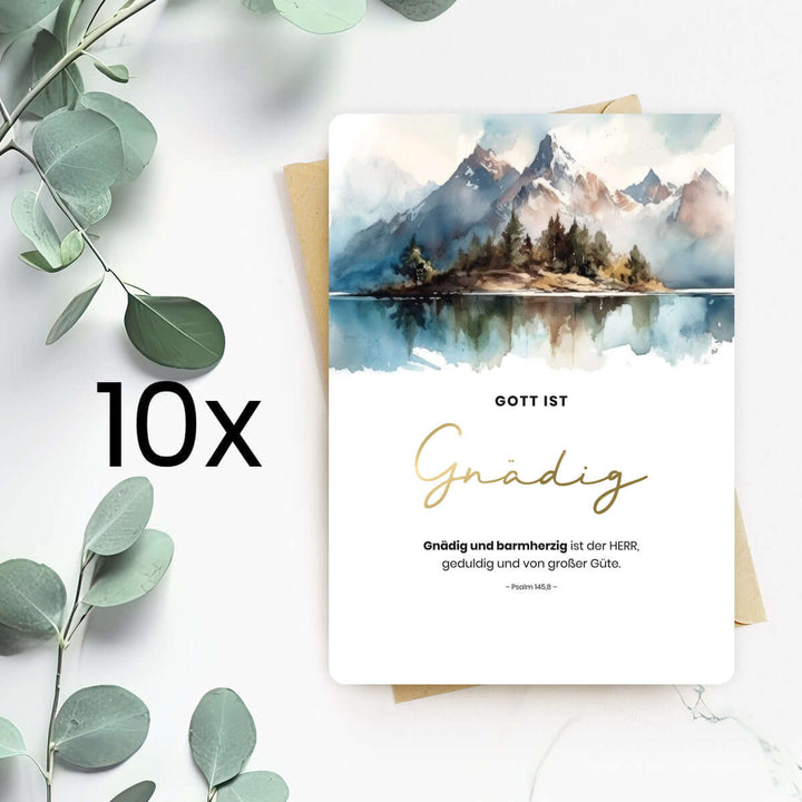 Karte "Gott ist Gnädig" · Berge · Serie Gottes Wesen – Aus Gnade