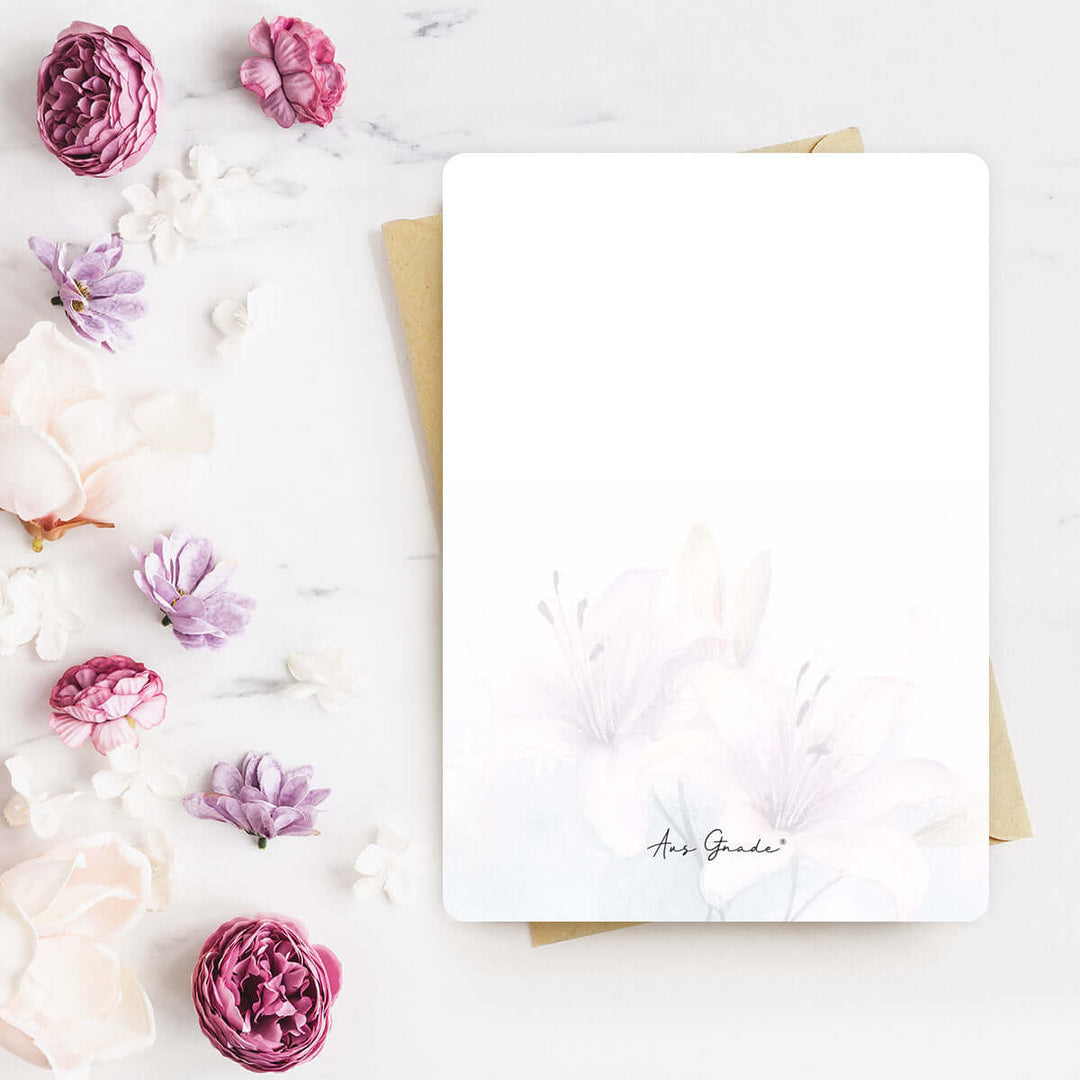 Karte "meine Hilfe" · Blumen · Serie Psalmen