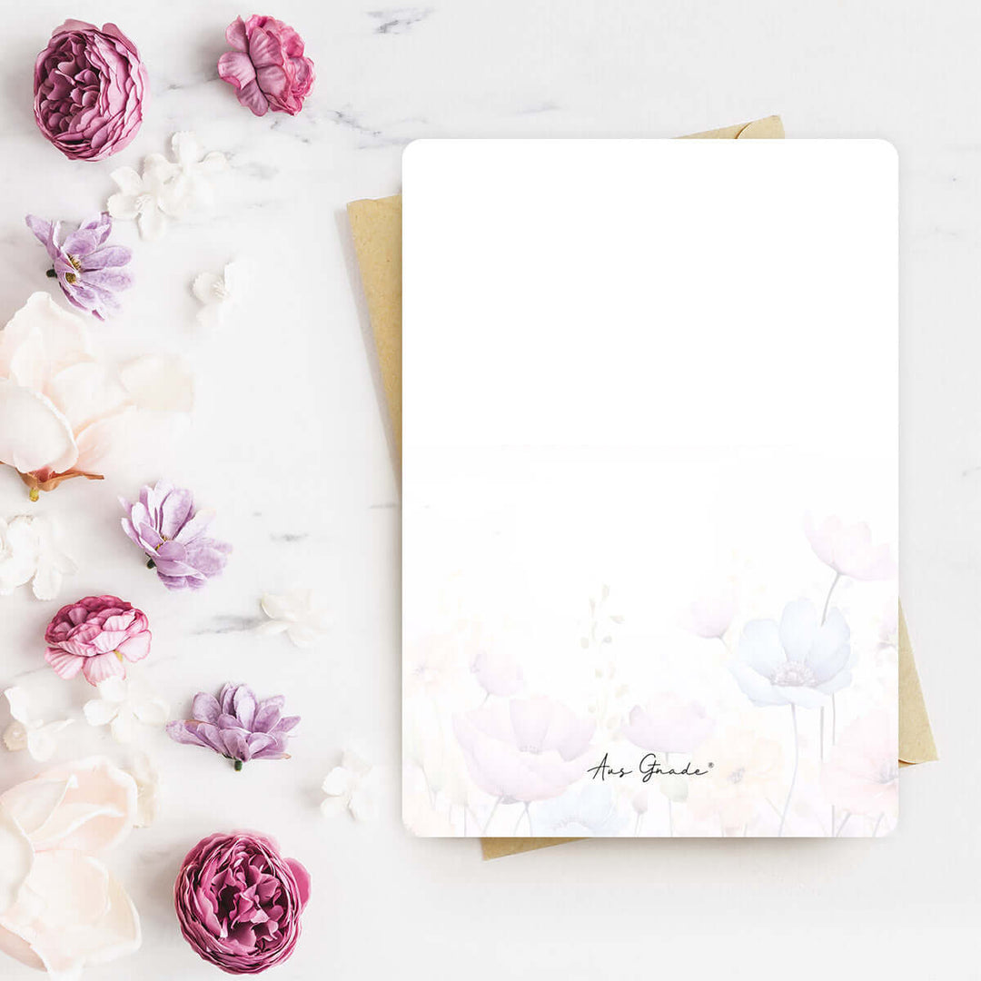 Karte "dem HERRN singen" · Blumen · Serie Psalmen