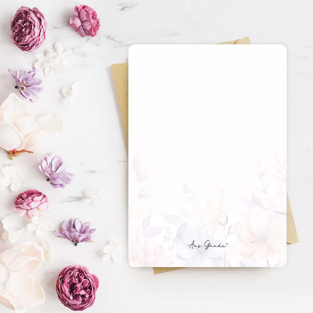 Karte "deine Gnade" · Blumen · Serie Psalmen