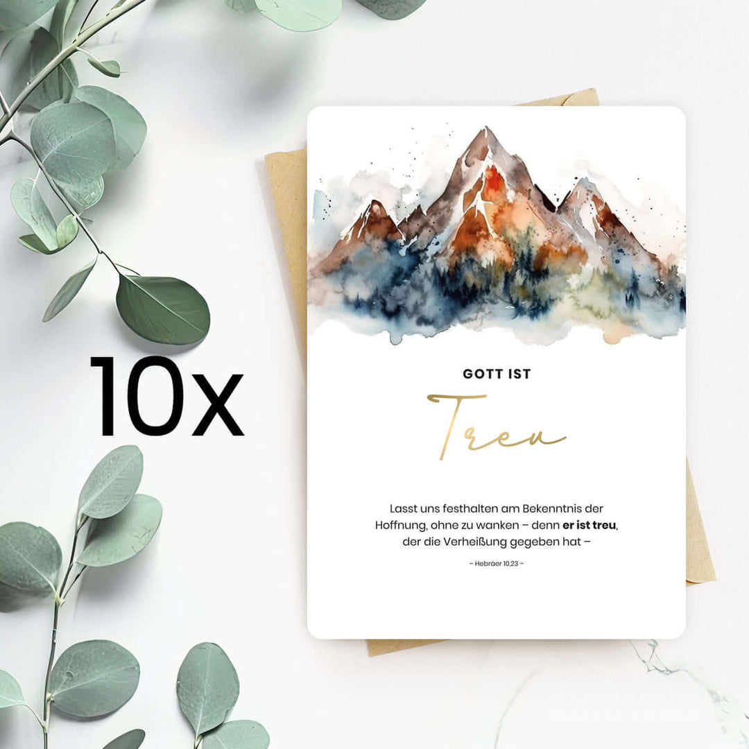 Karte "Gott ist Treu" · Berge · Serie Gottes Wesen – Aus Gnade