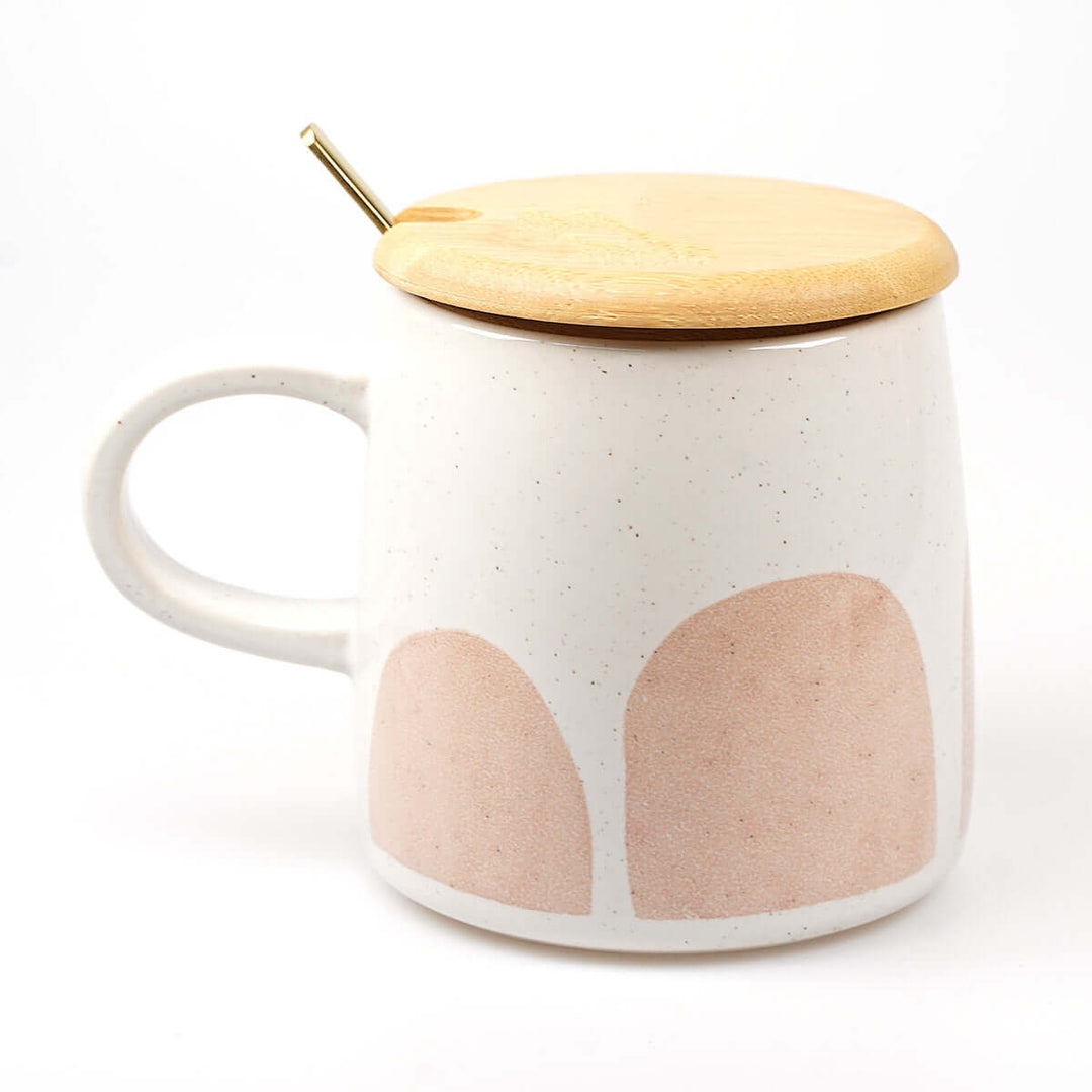 Premium Tasse "Gottes Segen zur Taufe" · inkl. Holzdeckel, Gravur & Löffel