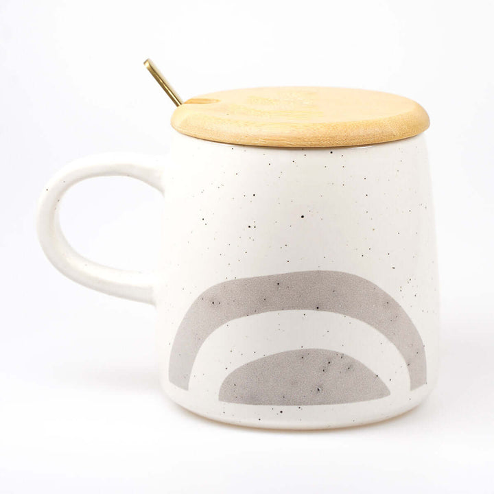Premium Tasse "Gottes Segen zur Taufe" · inkl. Holzdeckel, Gravur & Löffel