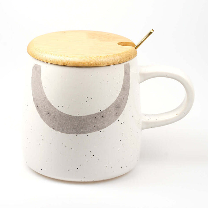 Premium Tasse "Gottes Segen zur Taufe" · inkl. Holzdeckel, Gravur & Löffel