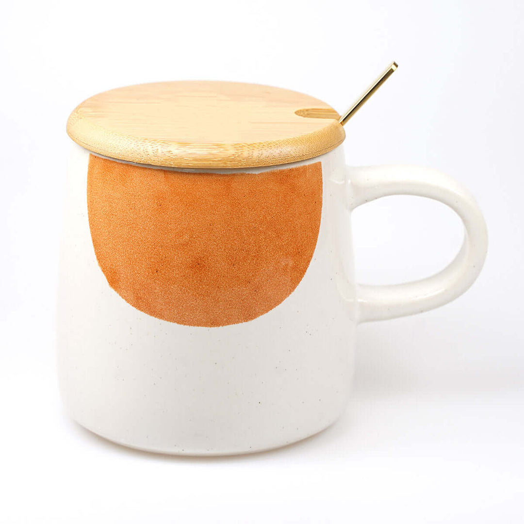 Premium Tasse "Gottes Segen zur Taufe" · inkl. Holzdeckel, Gravur & Löffel