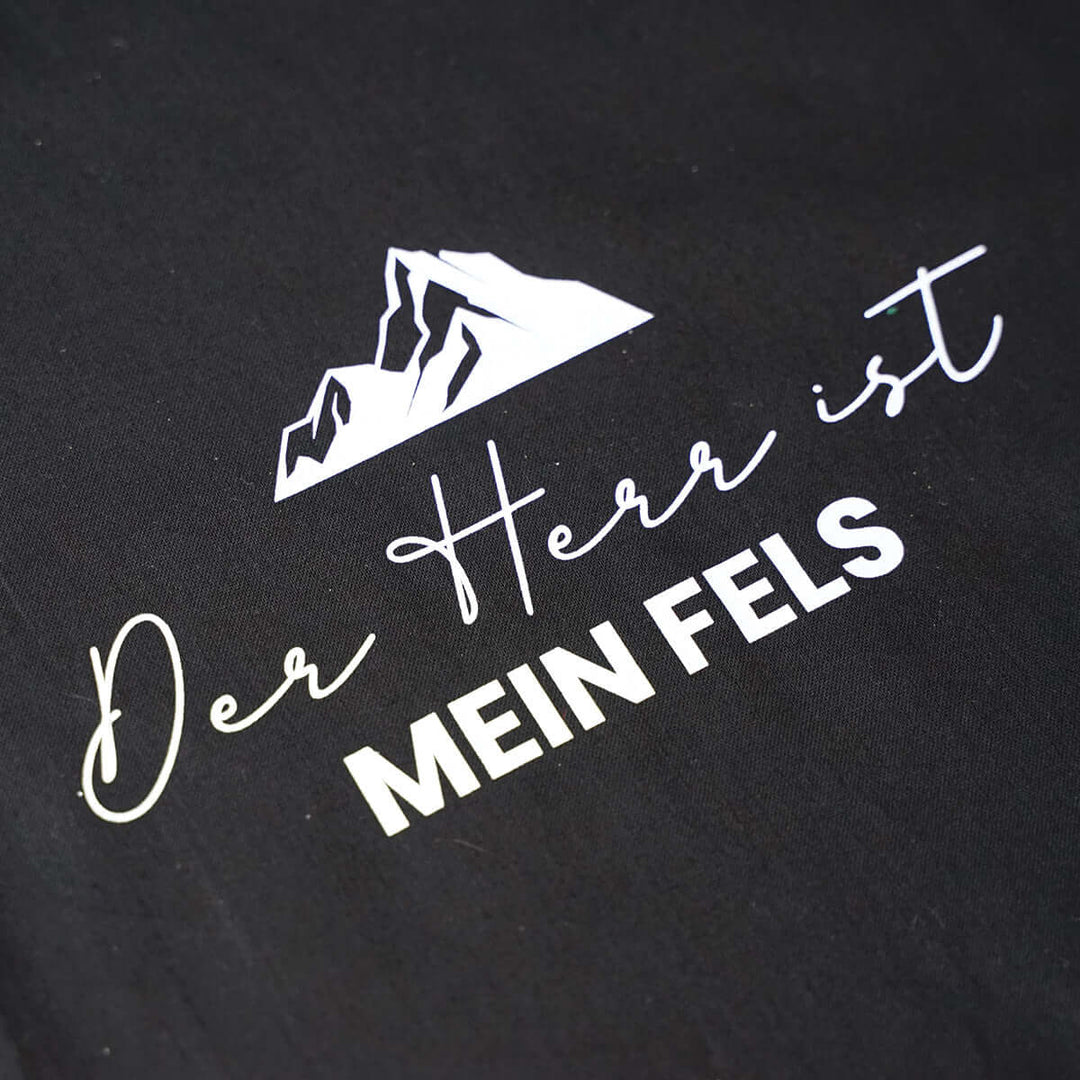 Tasche "FELS" · Baumwolle · Schwarz – Aus Gnade