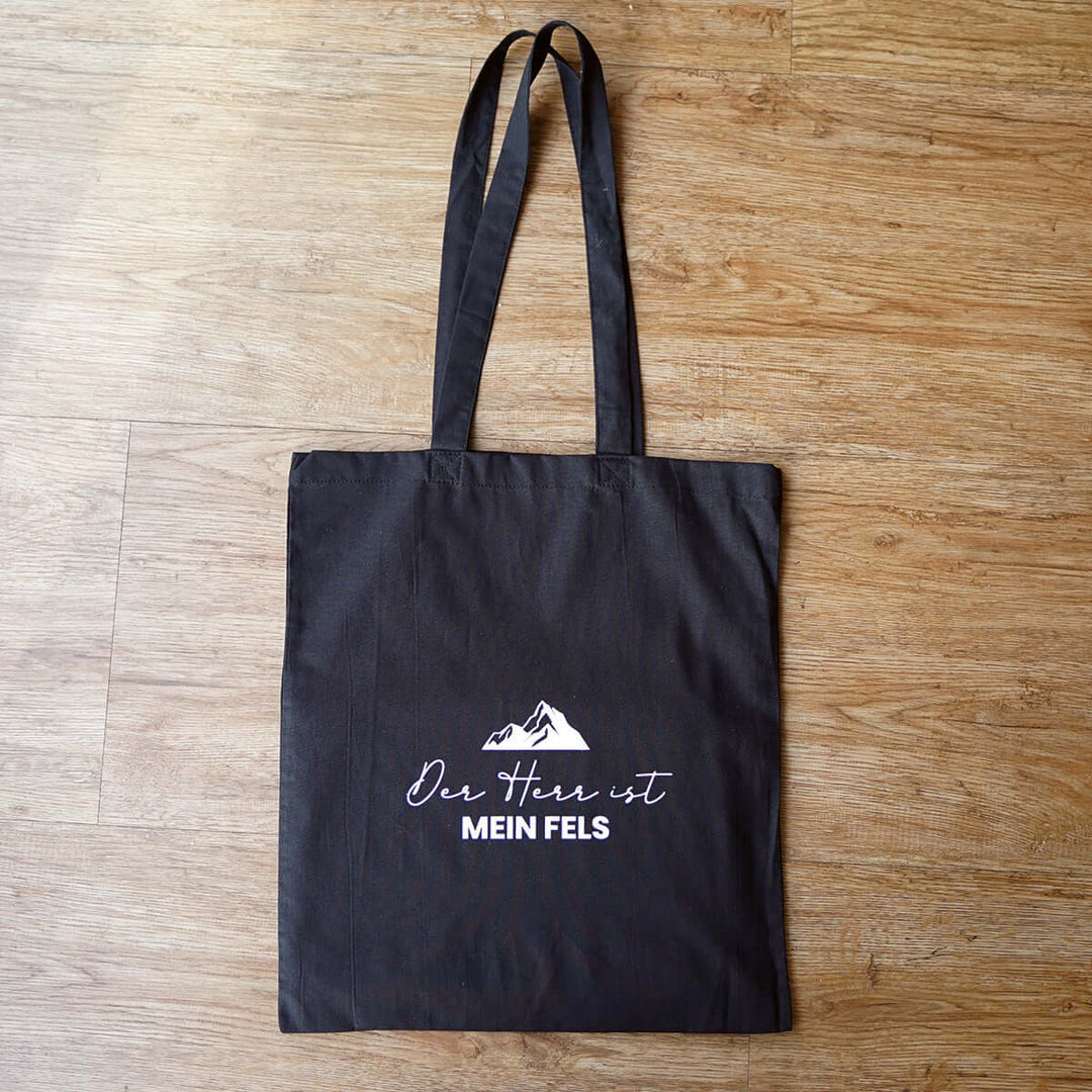 Tasche "FELS" · Baumwolle · Schwarz – Aus Gnade