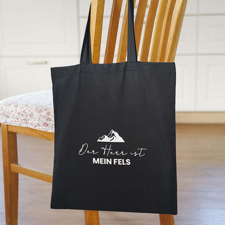Tasche "FELS" · Baumwolle · Schwarz – Aus Gnade
