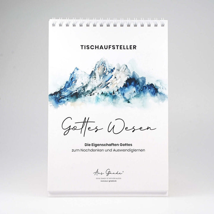Tischaufsteller "Gottes Wesen" · A5 · Bibelverse mit Eigenschaften Gottes