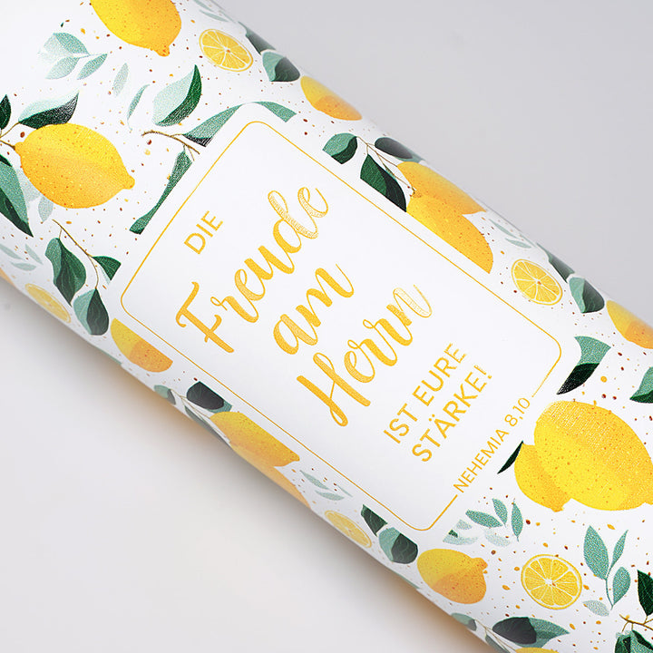 Isolierte Trinkflasche "Freude am Herrn" · 750 ml · 3D-Druck · Nehemia 8,10